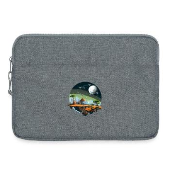 Alien Planet Space Sci Fi Shirt - Laptop bag 15" - heather grey - Front