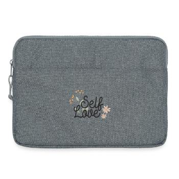 Amour de soi - Sacoche pour ordinateur portable 15 pouces - gris chiné - Devant
