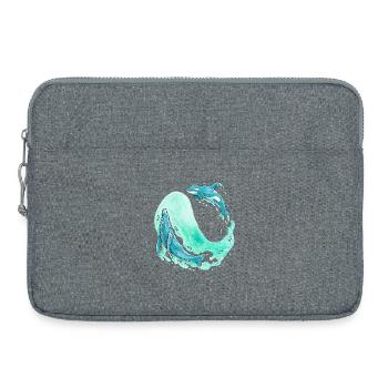Wal Welle - Laptoptasche 15" - Grau meliert - Vorne