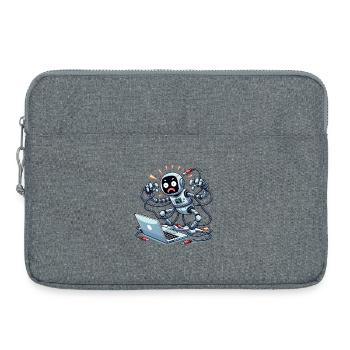 Robo-Hacker - Laptoptasche 15" - Grau meliert - Vorne