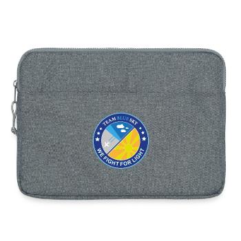 Badge de l’Amant du Soleil Équipe Blue Sky Light, Emblème du Guerrier - Sacoche pour ordinateur portable 15 pouces - gris chiné - Devant