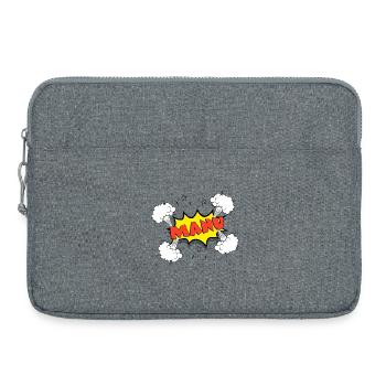 Manu - Laptop bag 15" - heather grey - Front