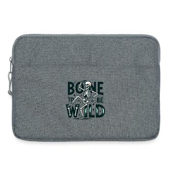 Bone to be wild - Laptoptasche 15" - Grau meliert - Vorne