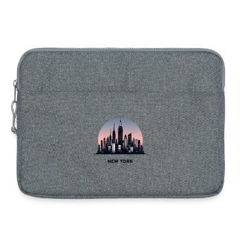 New York - Sacoche pour ordinateur portable 15 pouces - gris chiné - Devant