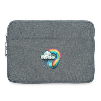 Rainbow Cloud - Laptop bag 15" - heather grey - Front
