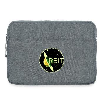 Saturn orbit planet space orbit 70s universe - Laptop bag 15" - heather grey - Front