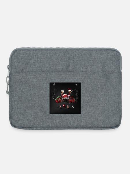 Wunderbare dunkle Weihnachtszeit - Laptoptasche 15" - Grau meliert