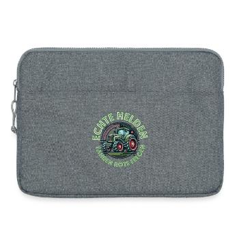 echte helden fahren rote felgen traktor trekker - Laptoptasche 15" - Grau meliert - Vorne