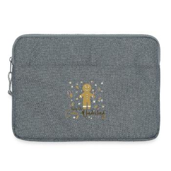 Cookie Wonderland – Lebkuchen Design - Laptoptasche 15" - Grau meliert - Vorne