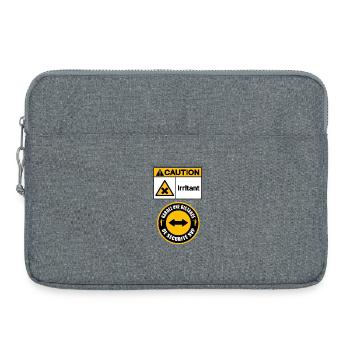 Ärgerlich - Laptoptasche 15" - Grau meliert - Vorne