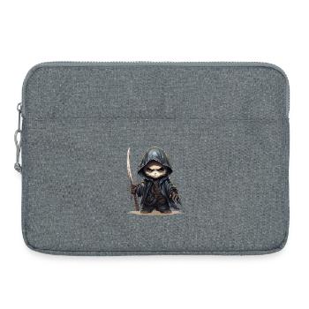 Panda Ninja Mit Speer Fantasy Shirt - Laptoptasche 15" - Grau meliert - Vorne