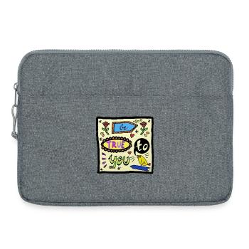 be true to you - PopArt - Motivation - Laptop bag 15" - heather grey - Front