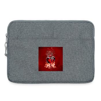 Wunderbares Herz aus Glas. - Laptoptasche 15" - Grau meliert - Vorne