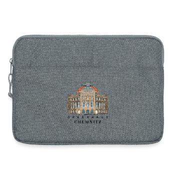 Opéra de Chemnitz, Allemagne Dessin - Sacoche pour ordinateur portable 15 pouces - gris chiné - Devant