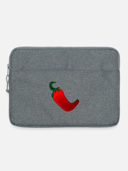 Peperoni Gewürzpaprika - Kochen - Laptoptasche 15" - Grau meliert