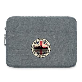 Leeds Skyline Union Badge - Laptop bag 15" - heather grey - Front