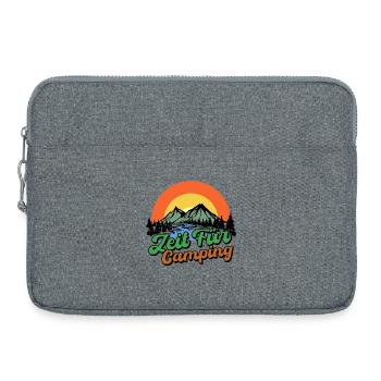 Campsite Camping Statement Mountains Camper - Laptop bag 15" - heather grey - Front