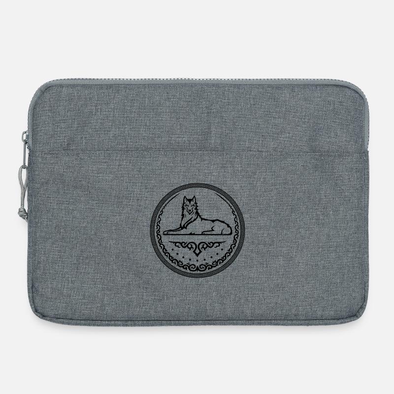 Wolf of Caucasus - Laptop bag 15" - heather grey