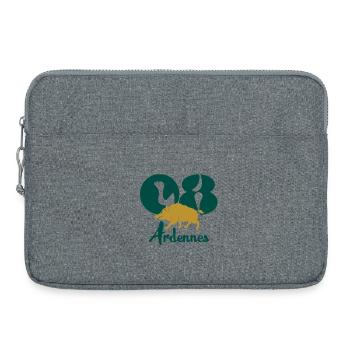 Ardennes - Sacoche pour ordinateur portable 15 pouces - gris chiné - Devant
