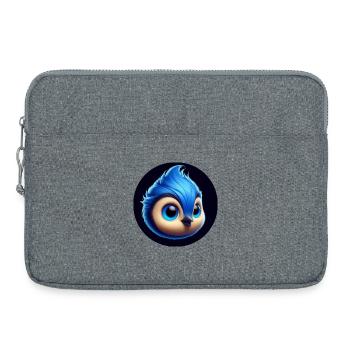 Comic Bird Bleu Bleu - Sacoche pour ordinateur portable 15 pouces - gris chiné - Devant