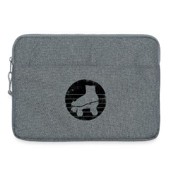 Roller Skates Sketch - Laptop bag 15" - heather grey - Front