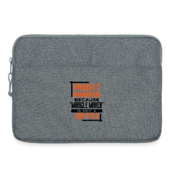 Job Manager Statement Project Manager Success - Laptop bag 15" - heather grey - Front