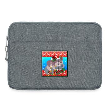 HÄSSLICHER WEIHNACHTSPULLOVER - KOALA BEAR FAMILY - Laptoptasche 15" - Grau meliert - Vorne