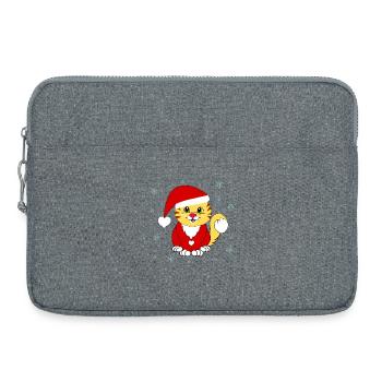 Gueule de bois de Noël - Sacoche pour ordinateur portable 15 pouces - gris chiné - Devant