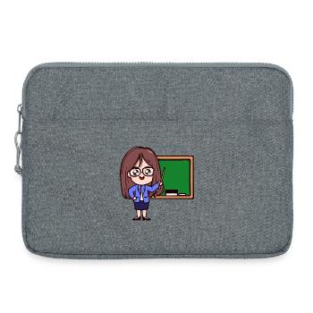 Angestellter Job Lehrer Karriere Beruf Arbeit - Laptoptasche 15" - Grau meliert - Vorne