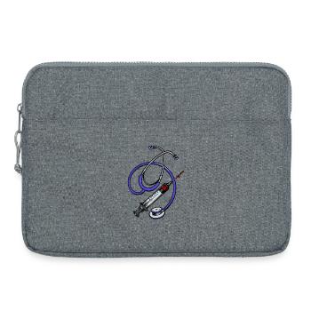 Vorgesetzter Beruf Job Doktor Karriere Erfolg - Laptoptasche 15" - Grau meliert - Vorne
