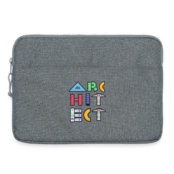 Architekt Spruch Beruf Geld Verdienen Karriere Job - Laptoptasche 15" - Grau meliert - Vorne