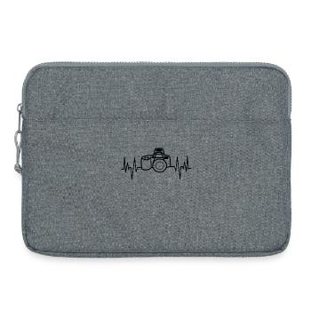 Fotograf Job Geld Verdienen Erfolg Arbeit Karriere - Laptoptasche 15" - Grau meliert - Vorne