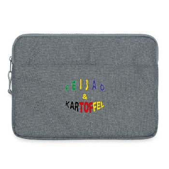 Deutsch-Brasilianer Kartoffel Brasilianer Geschenk - Laptoptasche 15" - Grau meliert - Vorne