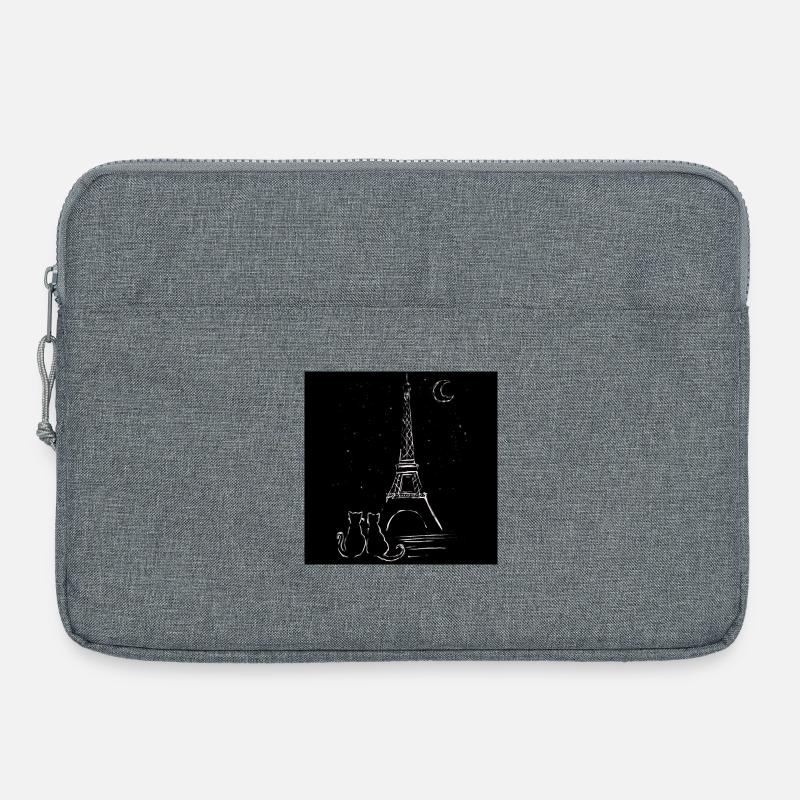 Two in Paris - Poster - Laptop bag 15" - heather grey