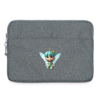 Bébé fée - Sacoche pour ordinateur portable 15 pouces - gris chiné - Devant