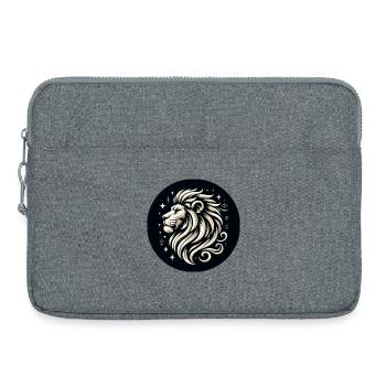 Étoiles à tête de lion dessinées - Sacoche pour ordinateur portable 15 pouces - gris chiné - Devant