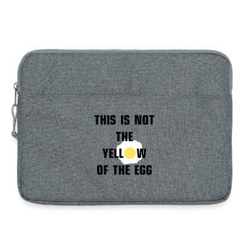 This is not the yellow of the egg - Laptoptasche 15" - Grau meliert - Vorne