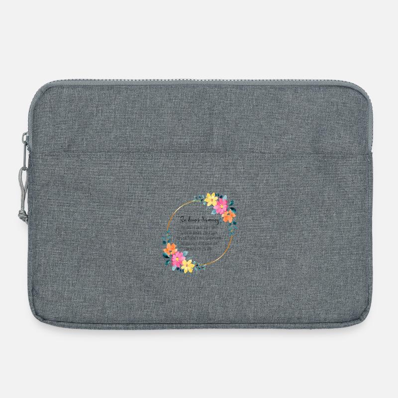 Firmung Geschenk - Laptoptasche 15" - Grau meliert