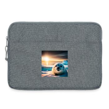 Baby Seal - Laptop bag 15" - heather grey - Front