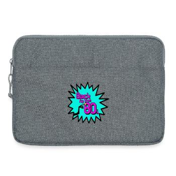 Chemise de fête à thème rétro amusant des années 80, années 80 (25) - Sacoche pour ordinateur portable 15 pouces - gris chiné - Devant