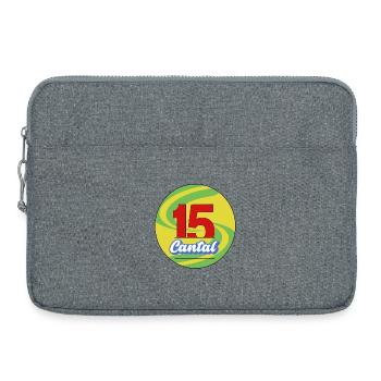 Cantal - Laptop bag 15" - heather grey - Front