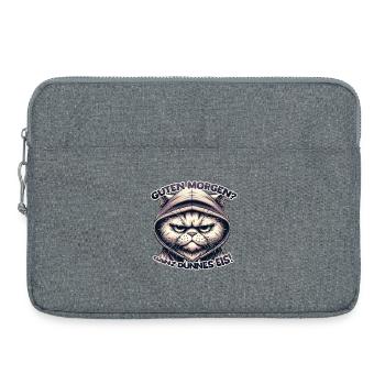 Guten Morgen? Ganz dünnes Eis! - Laptoptasche 15" - Grau meliert - Vorne