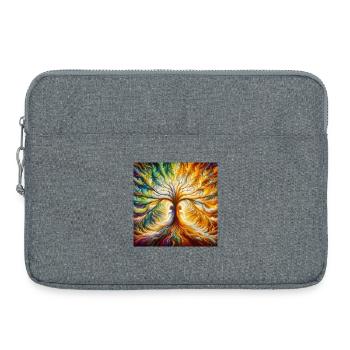 Heart Tree - Laptop bag 15" - heather grey - Front