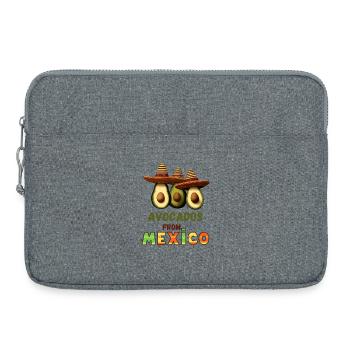 Avocado mit Mexiko - Laptoptasche 15" - Grau meliert - Vorne