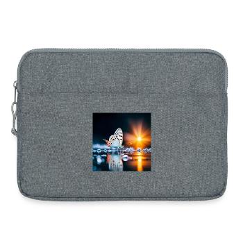Papillon Nuit - Sacoche pour ordinateur portable 15 pouces - gris chiné - Devant