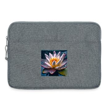 Nénuphar - Sacoche pour ordinateur portable 15 pouces - gris chiné - Devant