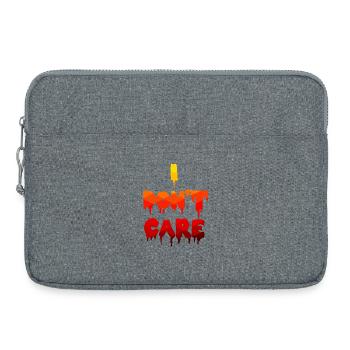 Ist Mir Wurscht Statement Egal Gleichgültig - Laptoptasche 15" - Grau meliert - Vorne