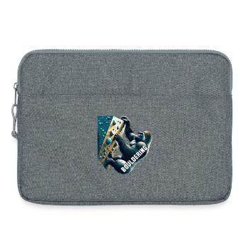 Bouldering Gorilla Gift - Laptop bag 15" - heather grey - Front