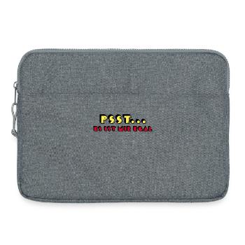 Je m’en fiche déclaration attitude indifférente - Sacoche pour ordinateur portable 15 pouces - gris chiné - Devant