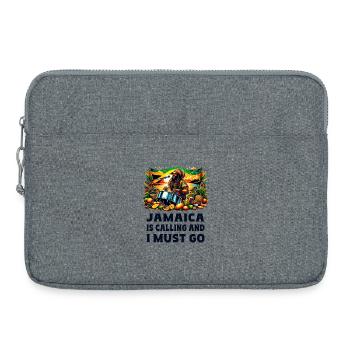 La Jamaïque appelle Je dois y aller - Sacoche pour ordinateur portable 15 pouces - gris chiné - Devant